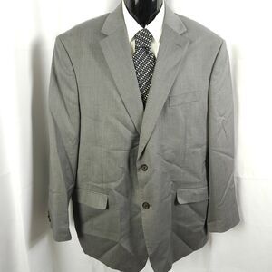 Lauren Ralph Lauren Mens 46R Gray Wool 2-Button Single Vent Sports Coat Blazer